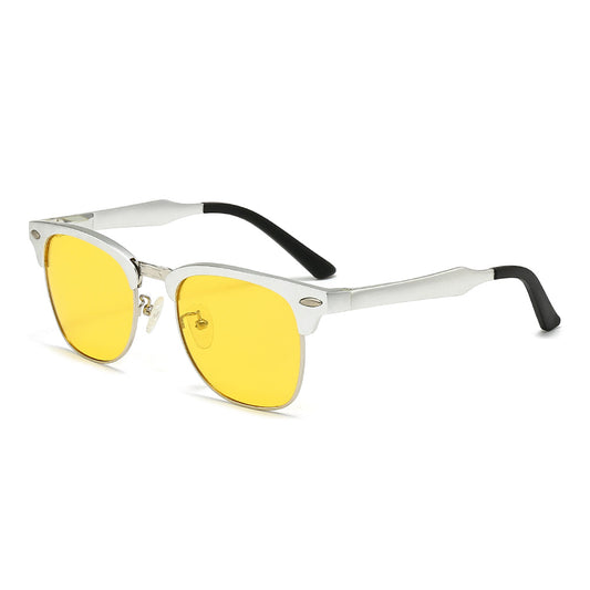 Wooden leg aviator multi-color sunglasses 2058