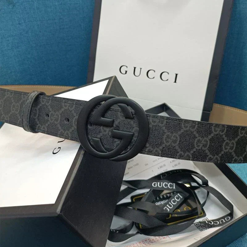 3 Colors Double G Black Leather Belt