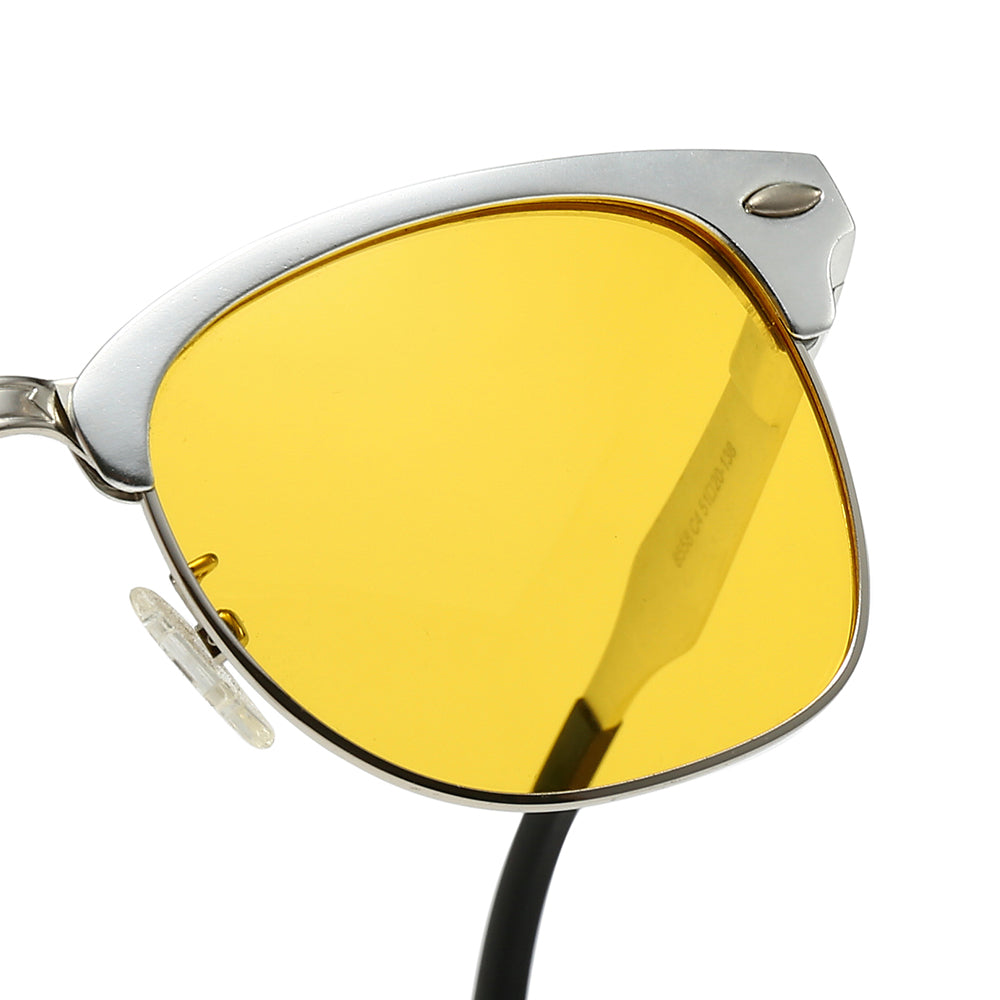 Wooden leg aviator multi-color sunglasses 2058