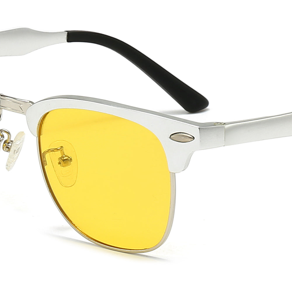 Wooden leg aviator multi-color sunglasses 2058