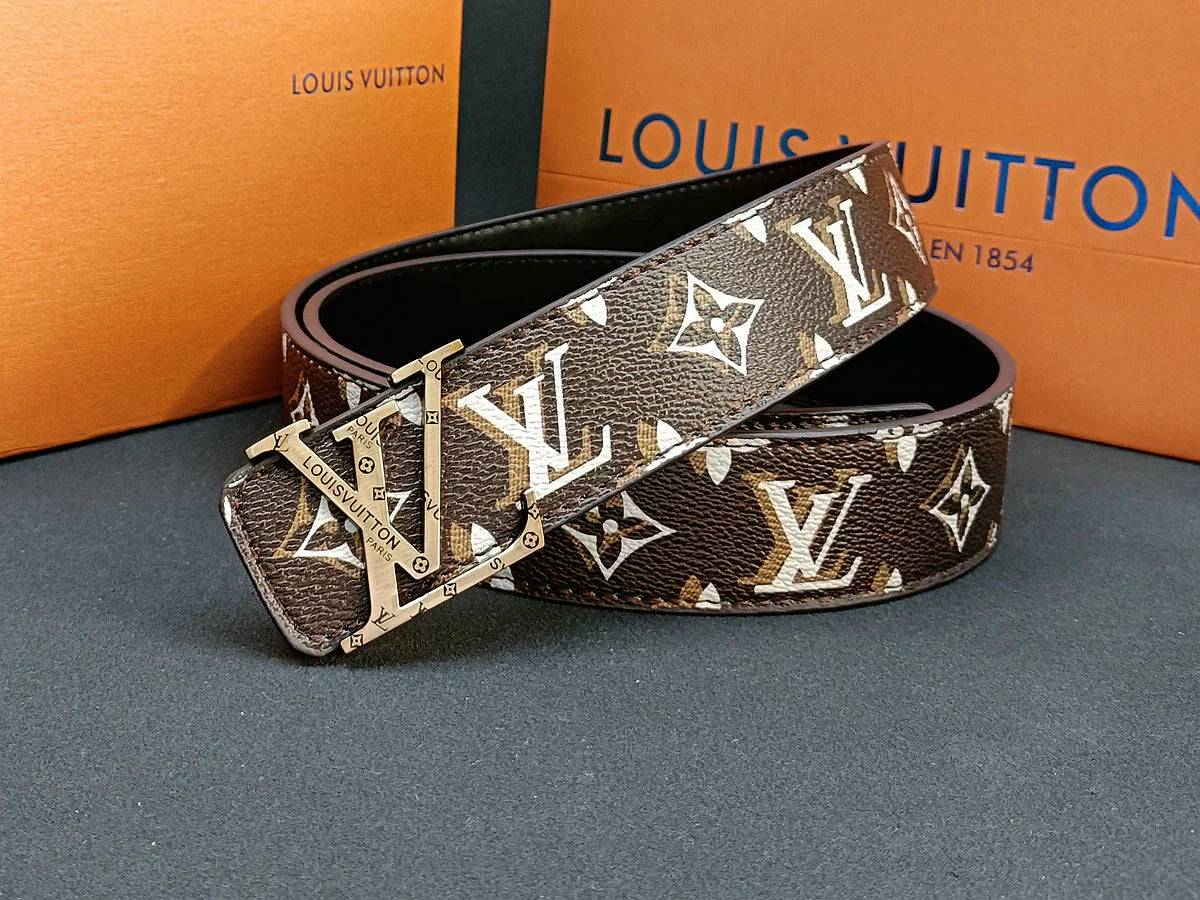 3 Colors four-leaf clover double shadow printed belt