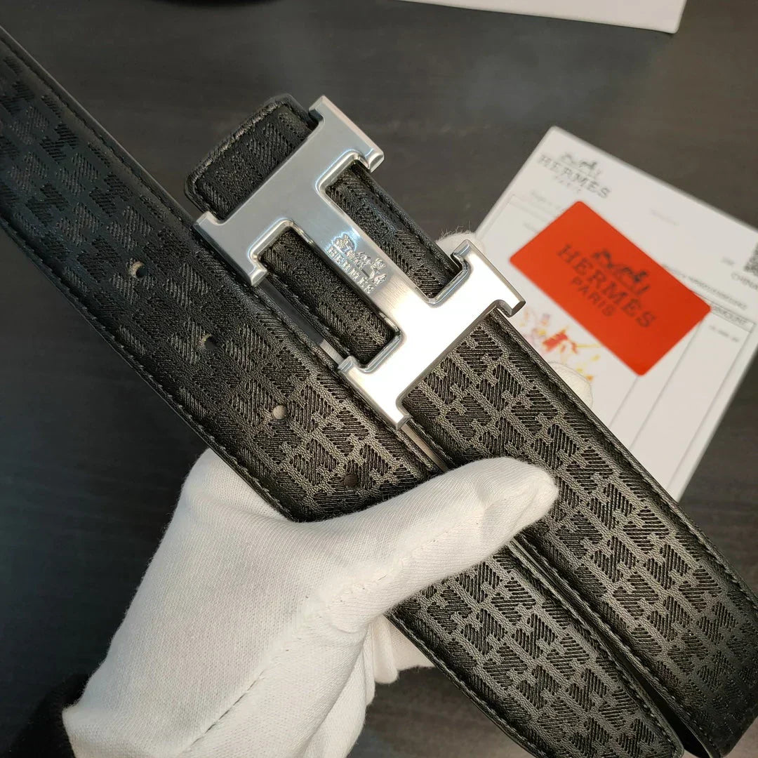 2 Colors printed leather belt