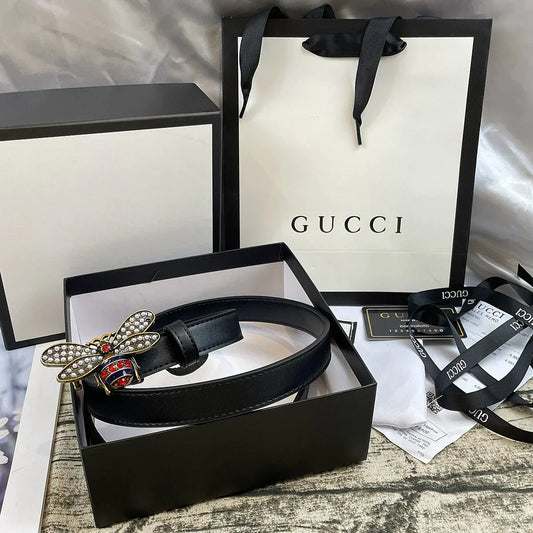 4 Colors bee lychee pattern double-sided belt