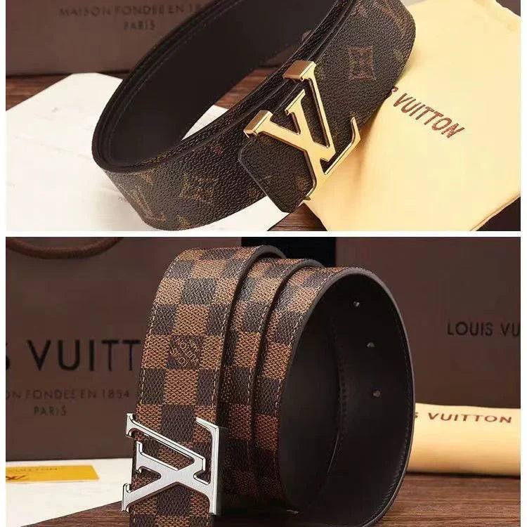3 Colors printed letter leather belt