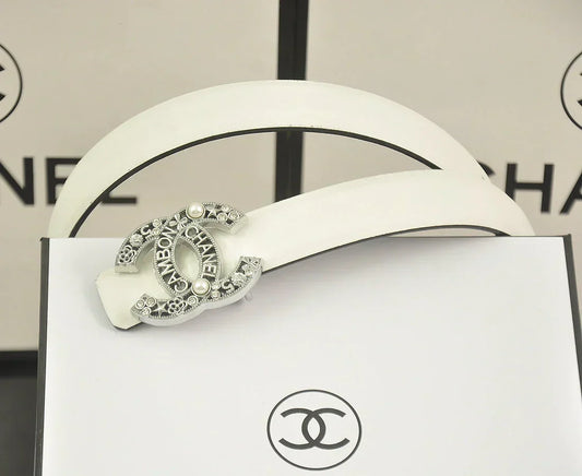 6 color rhinestone pearl letter belt