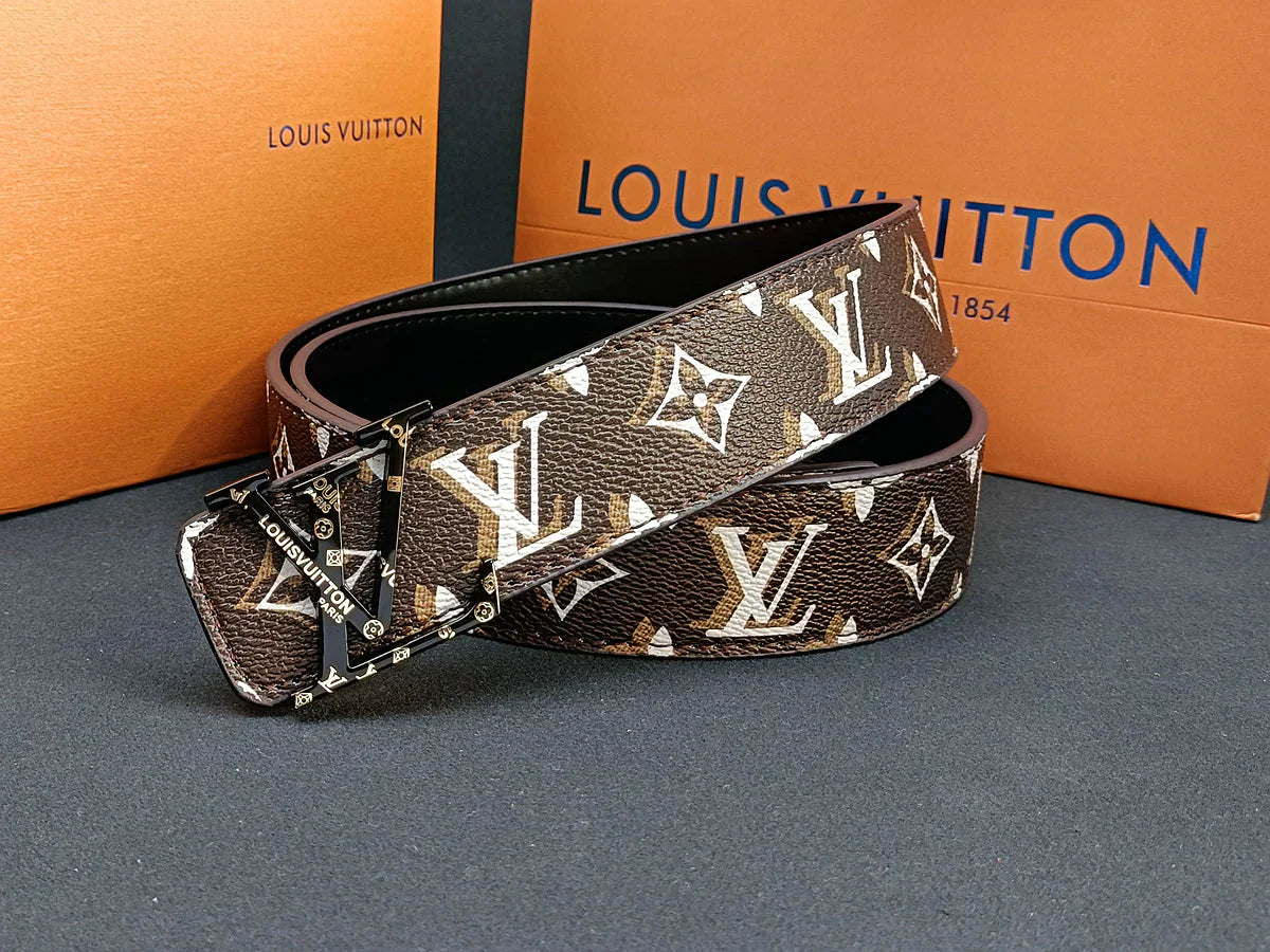 3 Colors four-leaf clover double shadow printed belt