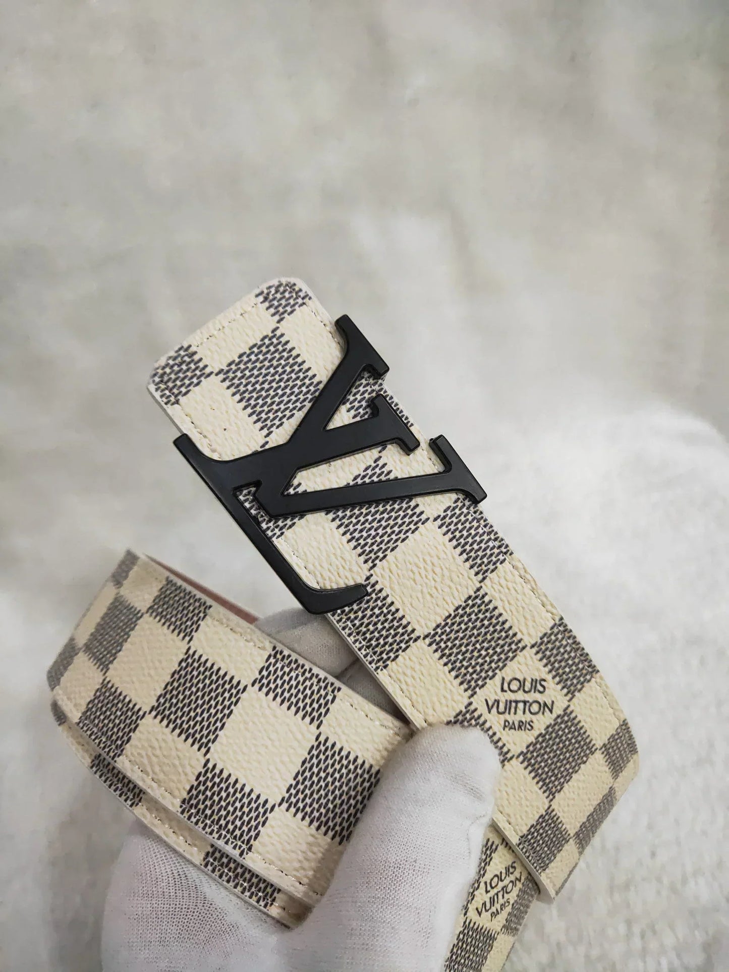 3 Colors Striped Letter Leather Belt