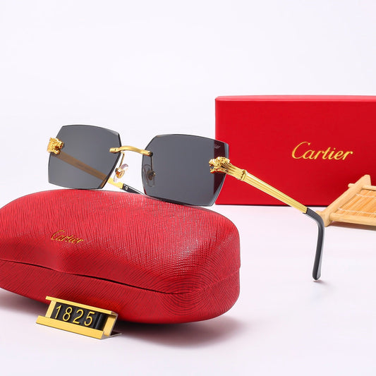 Leopard Head Metal Mirror Legs 5-Color Fashion Sunglasses 1825