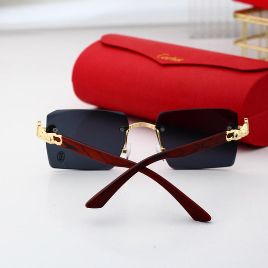 Wooden Leg Square 6 Colors Fashion Sunglasses 6534