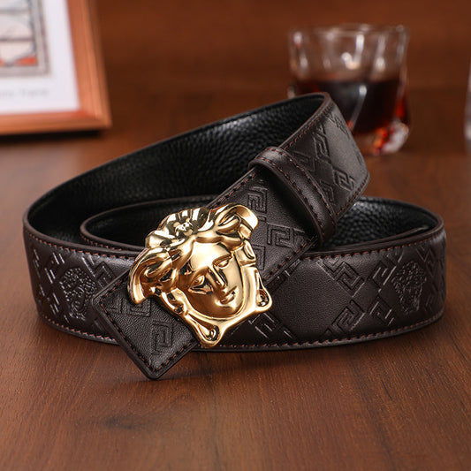 3 Colors lprinted letter leather belt