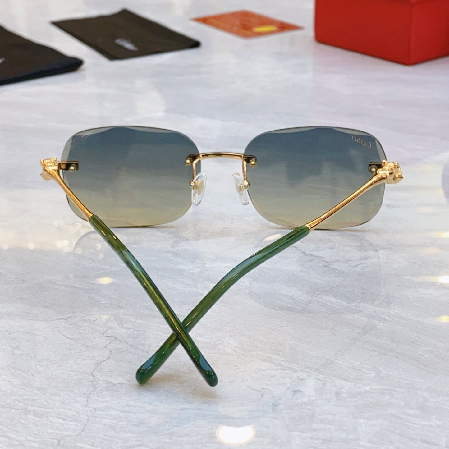 Precision creative cutting high-end sunglasses