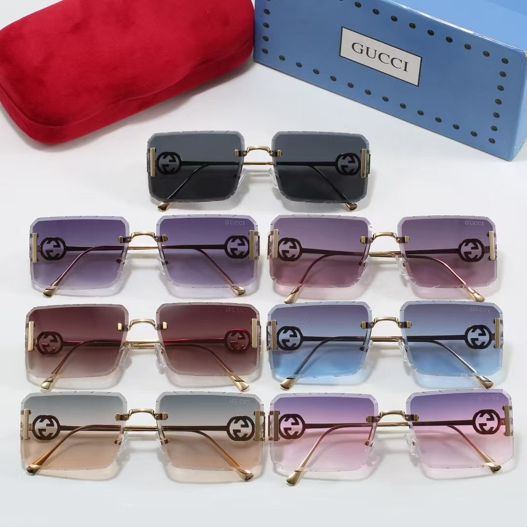 Cut Square Sunglasses-7 Colors