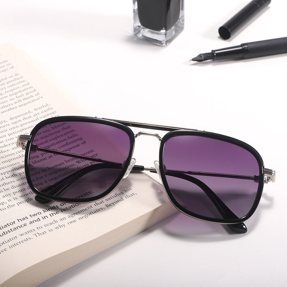 Polygonal Retro Unisex Sunglasses 8251