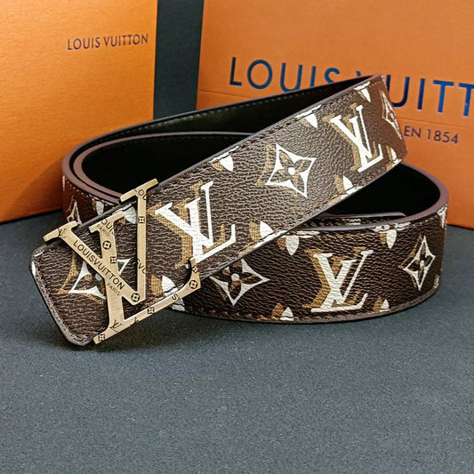 3 Colors four-leaf clover double shadow printed belt