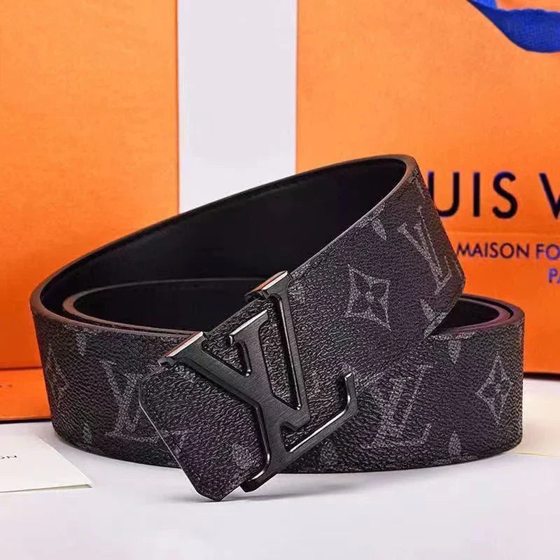 3 Colors printed letter leather belt