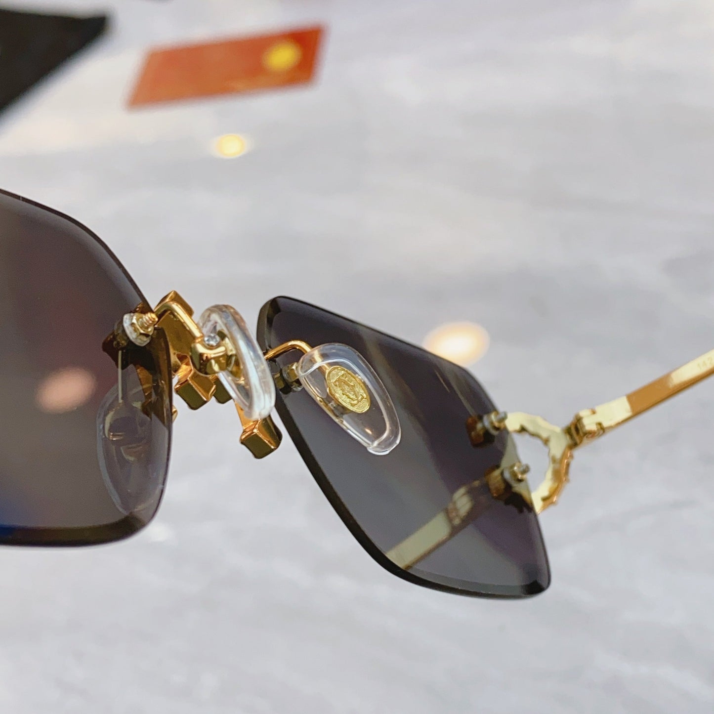 High end diamond inlaid sunglasses