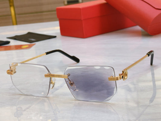 High end creative Precision cutting color changing sunglasses 