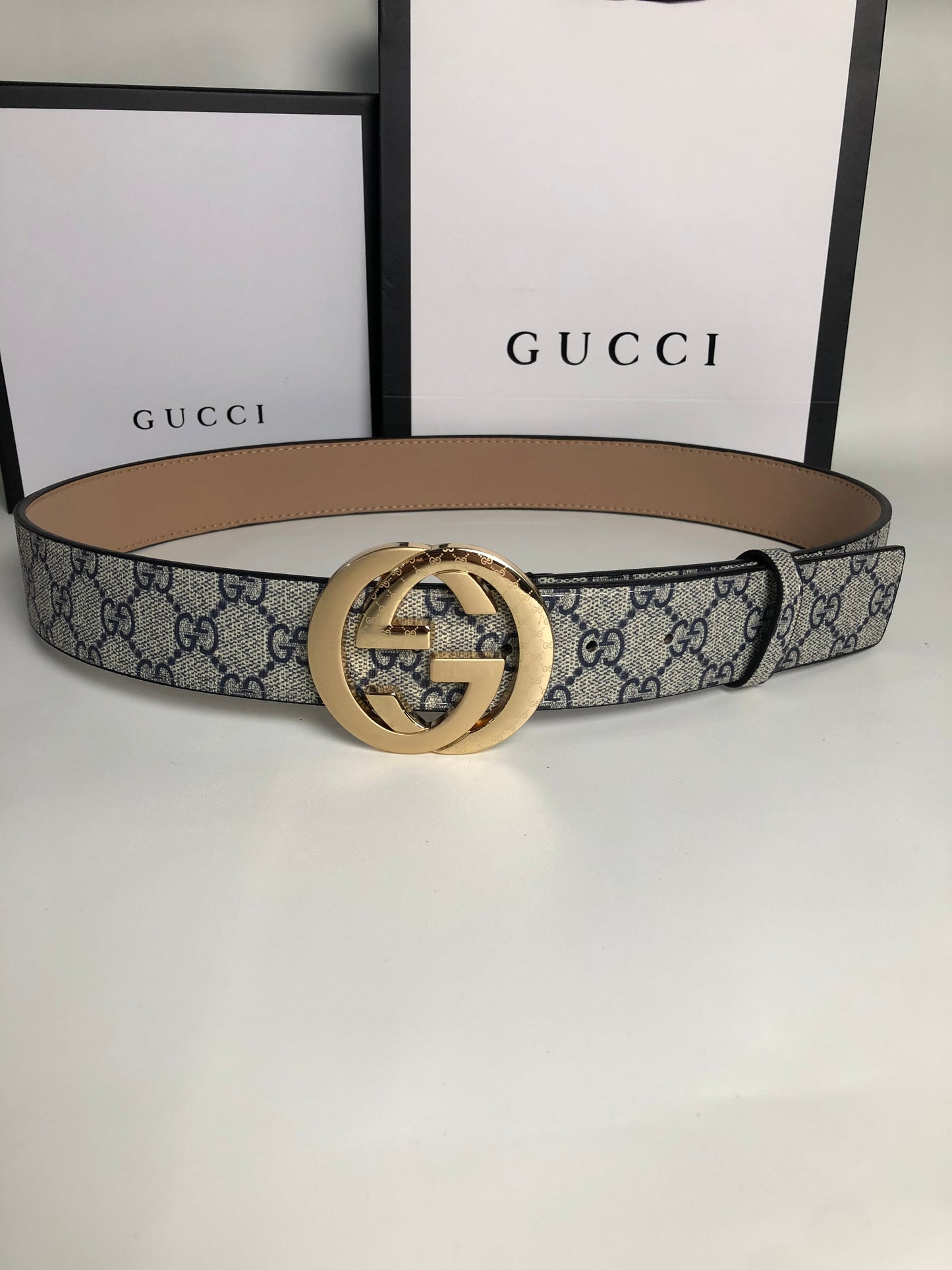 3 Colors printed letter leather belt