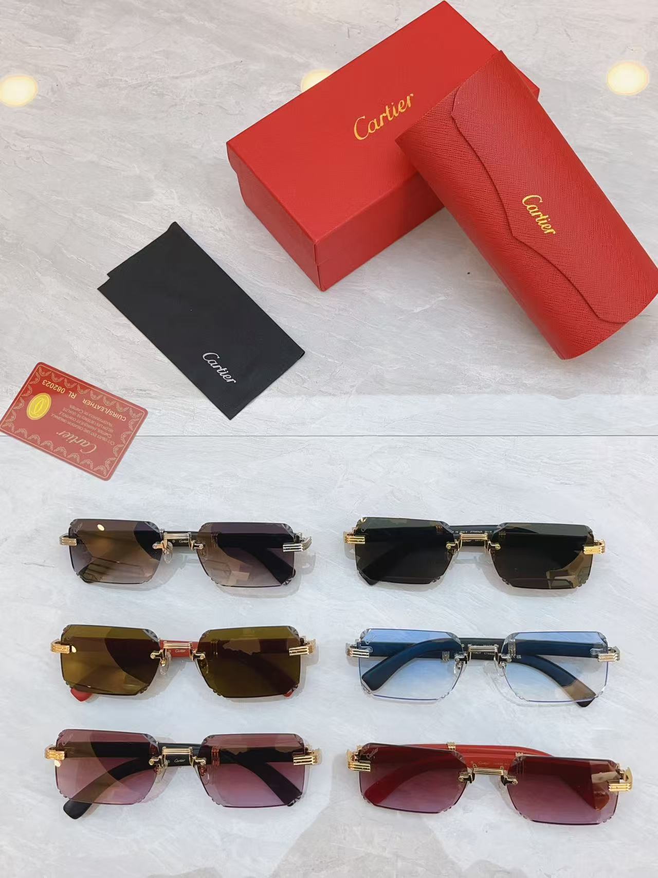 Unique precision cutting high-end sunglasses