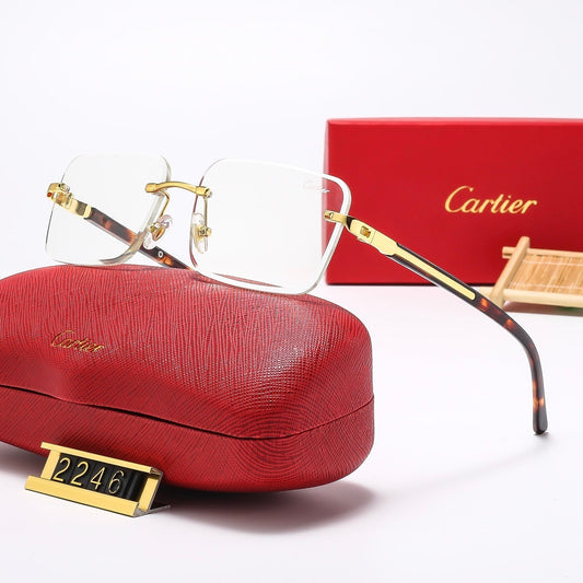 Fashion frameless square sunglasses 2247