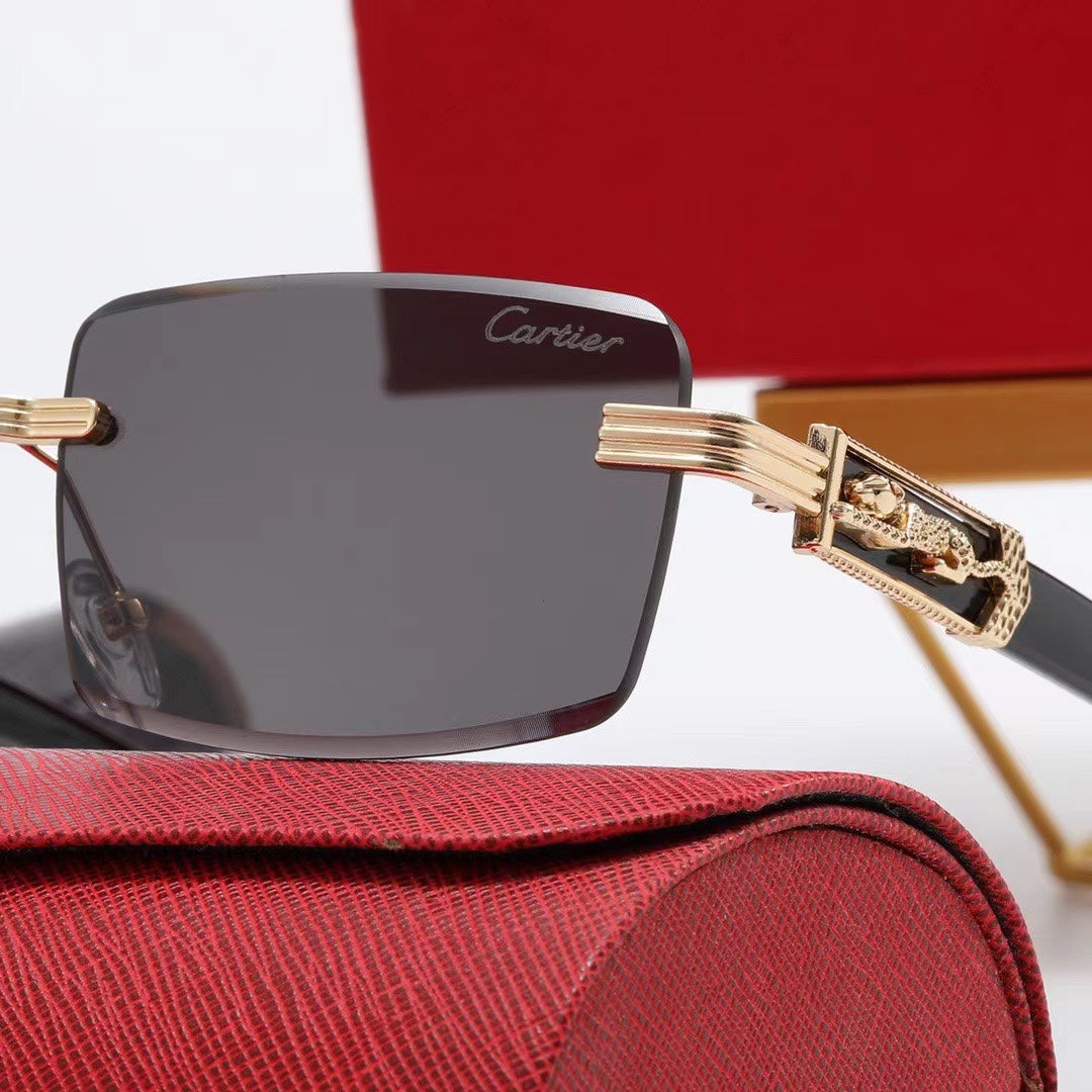 Wooden Square Fashion Sunglasses 3458