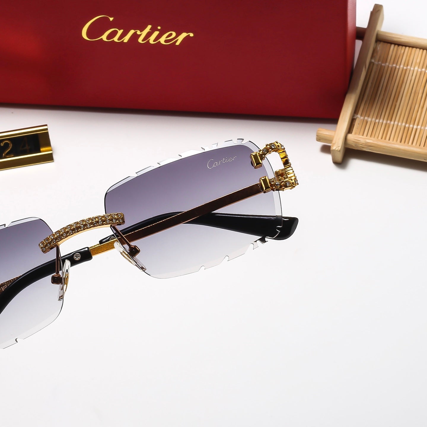 5 Colors Cool Fashion Diamond-cut Framed Sunglasses 2323