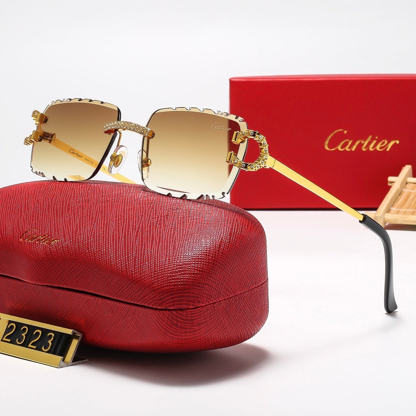 5 Colors Cool Fashion Diamond-cut Framed Sunglasses 2323