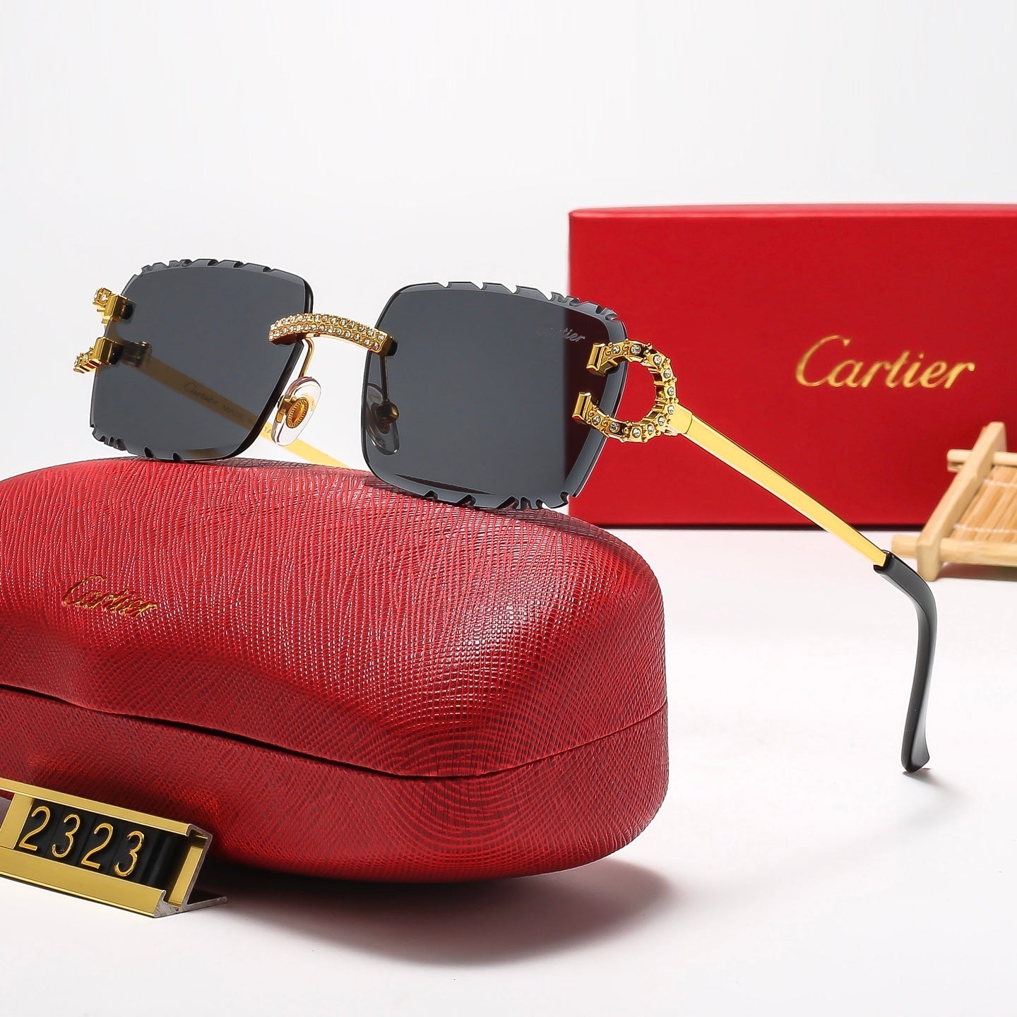 5 Colors Cool Fashion Diamond-cut Framed Sunglasses 2323