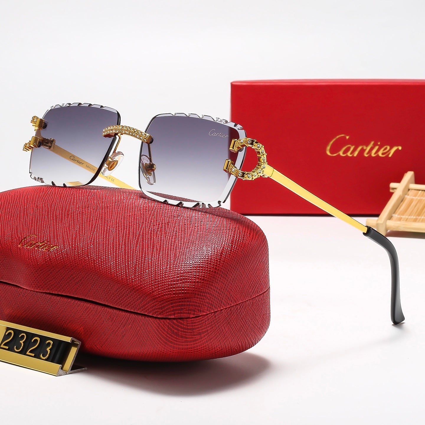 5 Colors Cool Fashion Diamond-cut Framed Sunglasses 2323