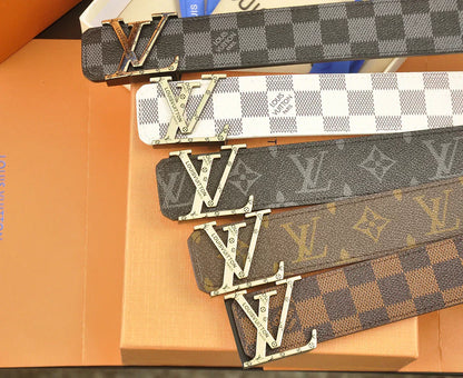 5 Colors four-leaf clover pattern printed belt