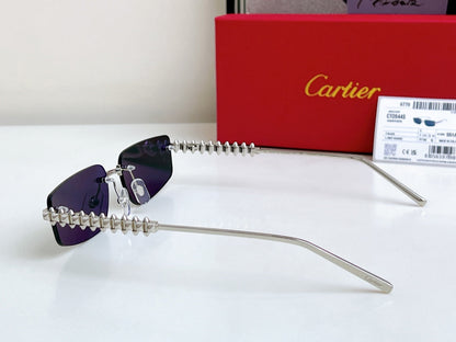 High-end inner electroplated blue film sunglasses