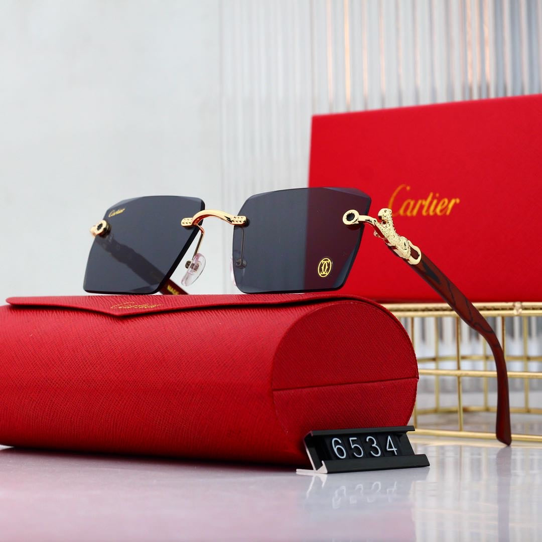 Wooden Leg Square 6 Colors Fashion Sunglasses 6534