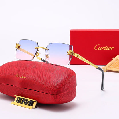 Leopard Head Metal Mirror Legs 5-Color Fashion Sunglasses 1825