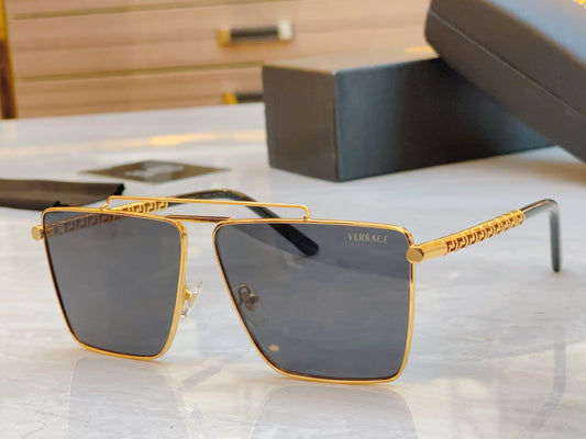 High end metal leg double bar sunglasses