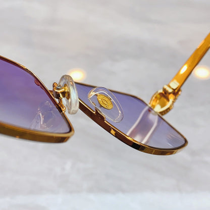 High end unique carved design sunglasses