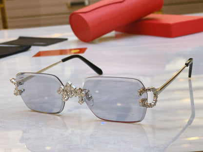 High end diamond inlaid sunglasses