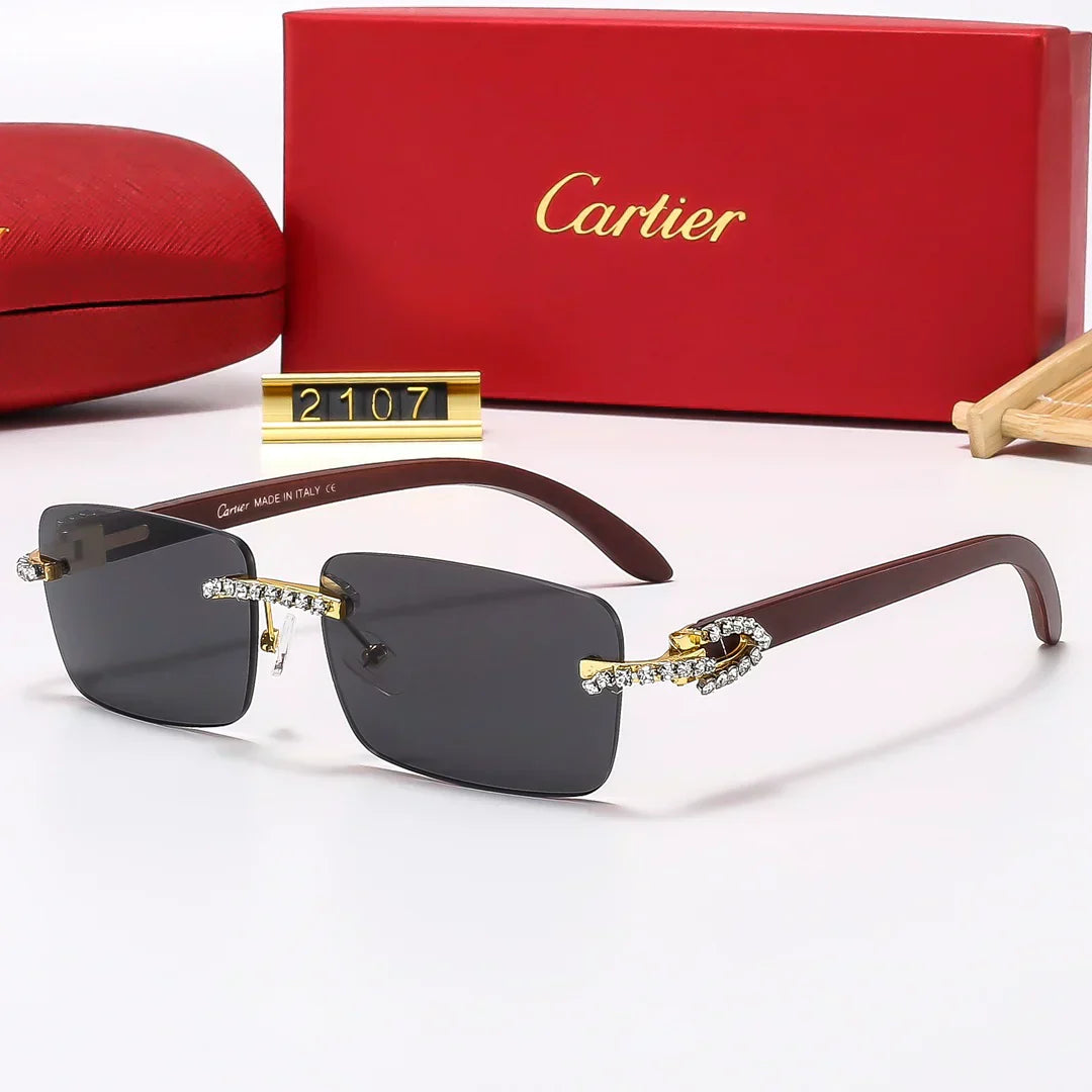 6 Colors Diamond Fashion Frameless Sunglasses 2107