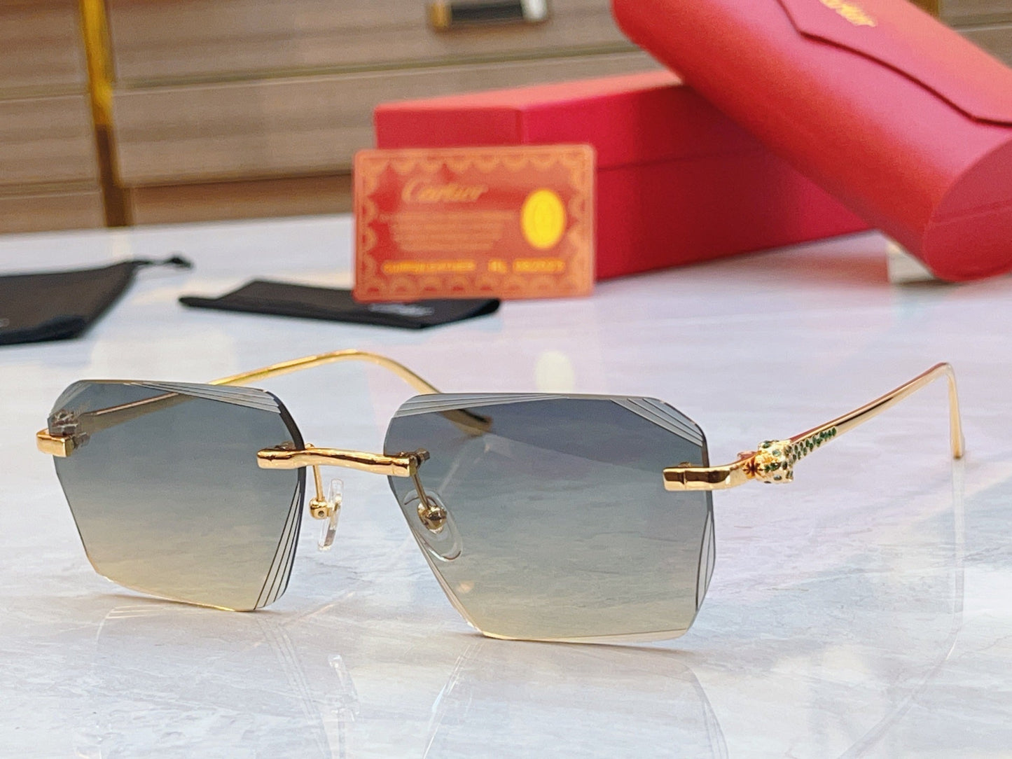 High end line cut sunglasses
