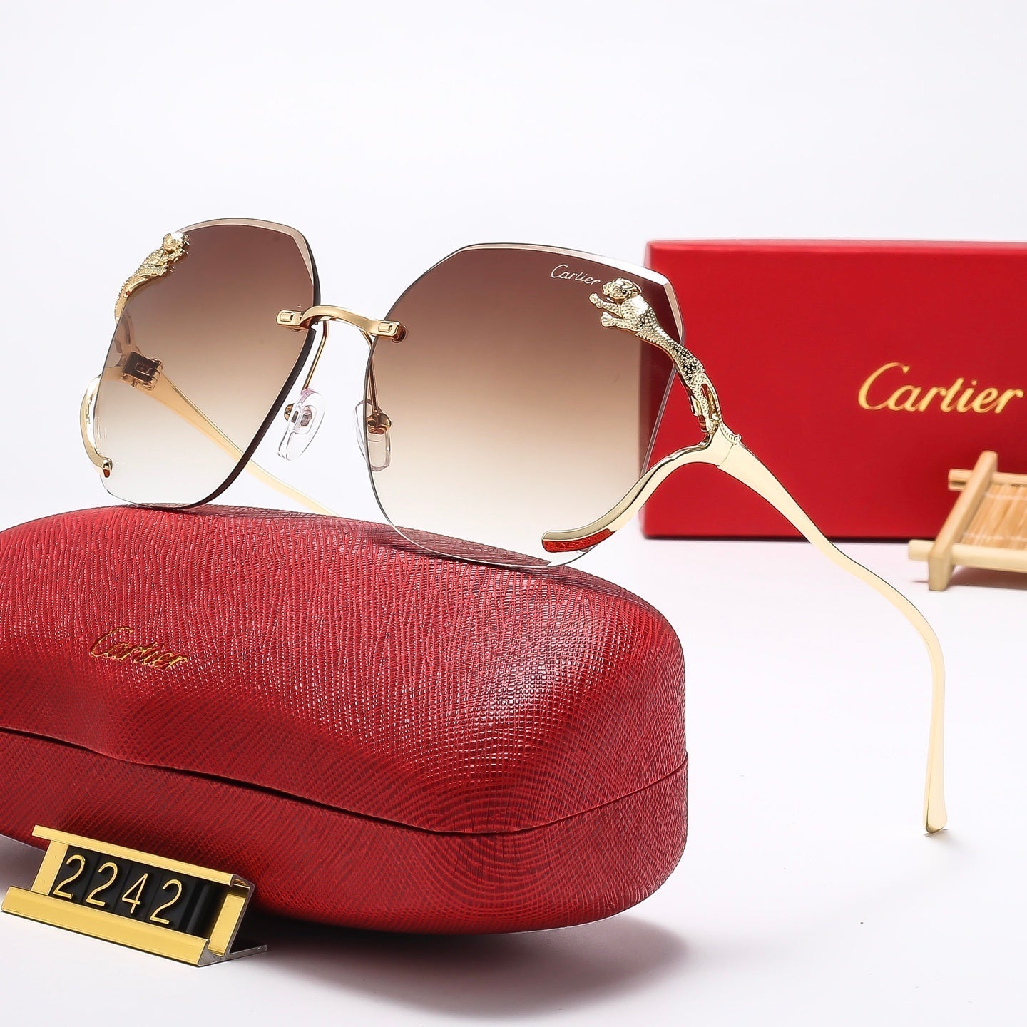 Fashion leopard head Sunglasses  2242