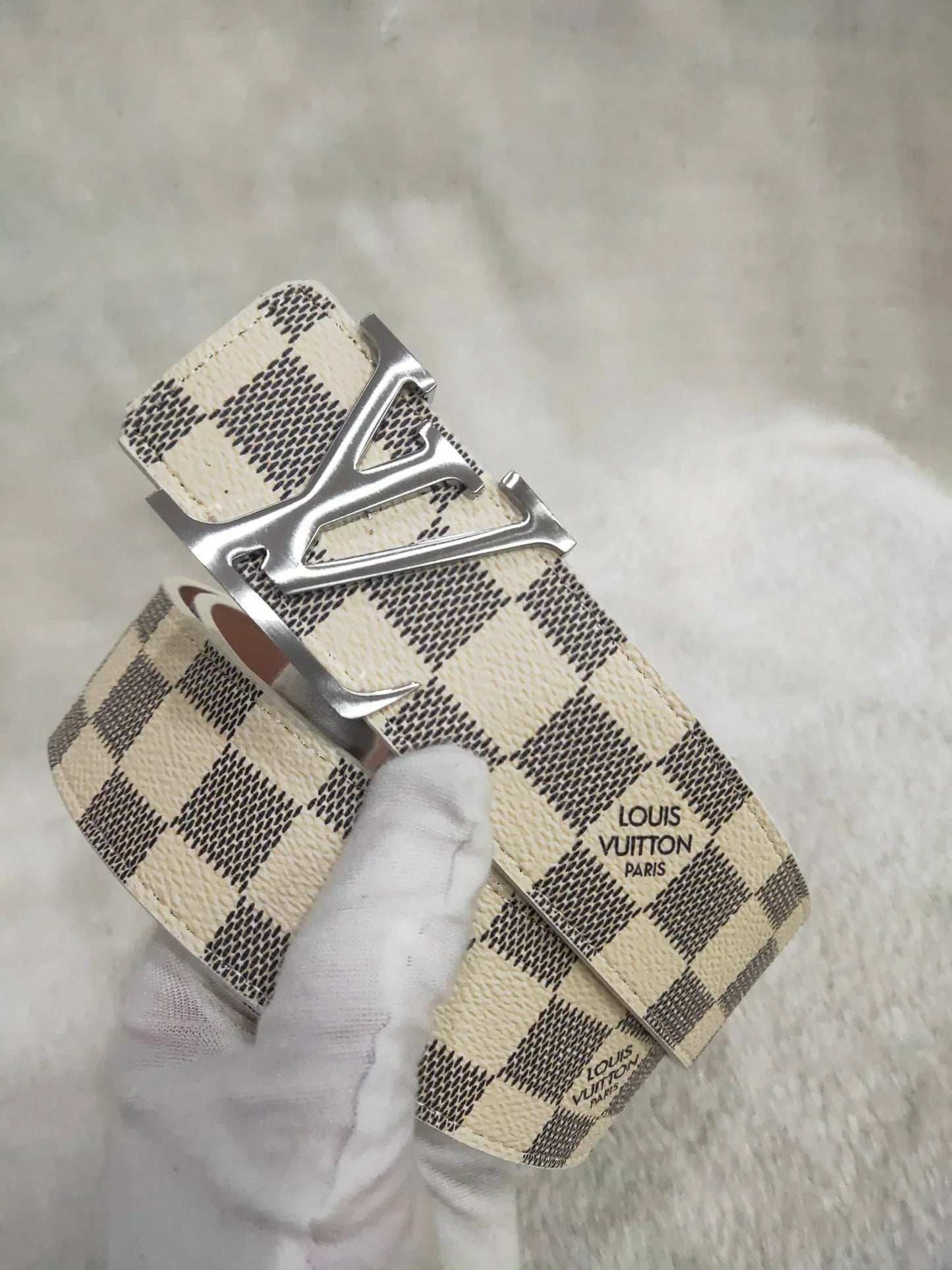 3 Colors Striped Letter Leather Belt