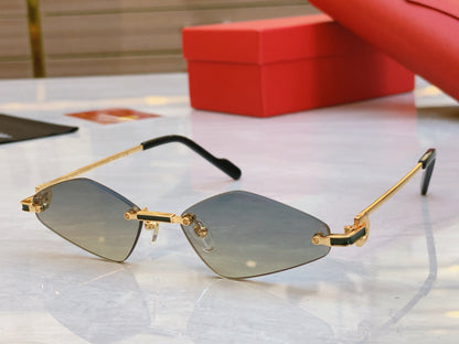 creativity Irregular slicing High end sunglasses