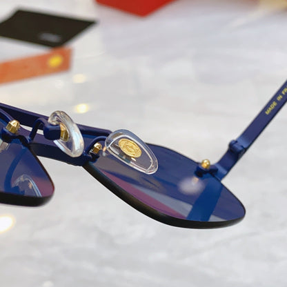 High end metal double bracket sunglasses