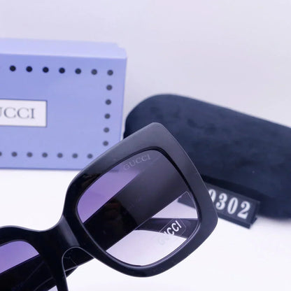 color block square sunglasses