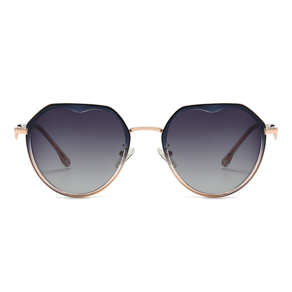 Gradient Lens  Round Sunglasses