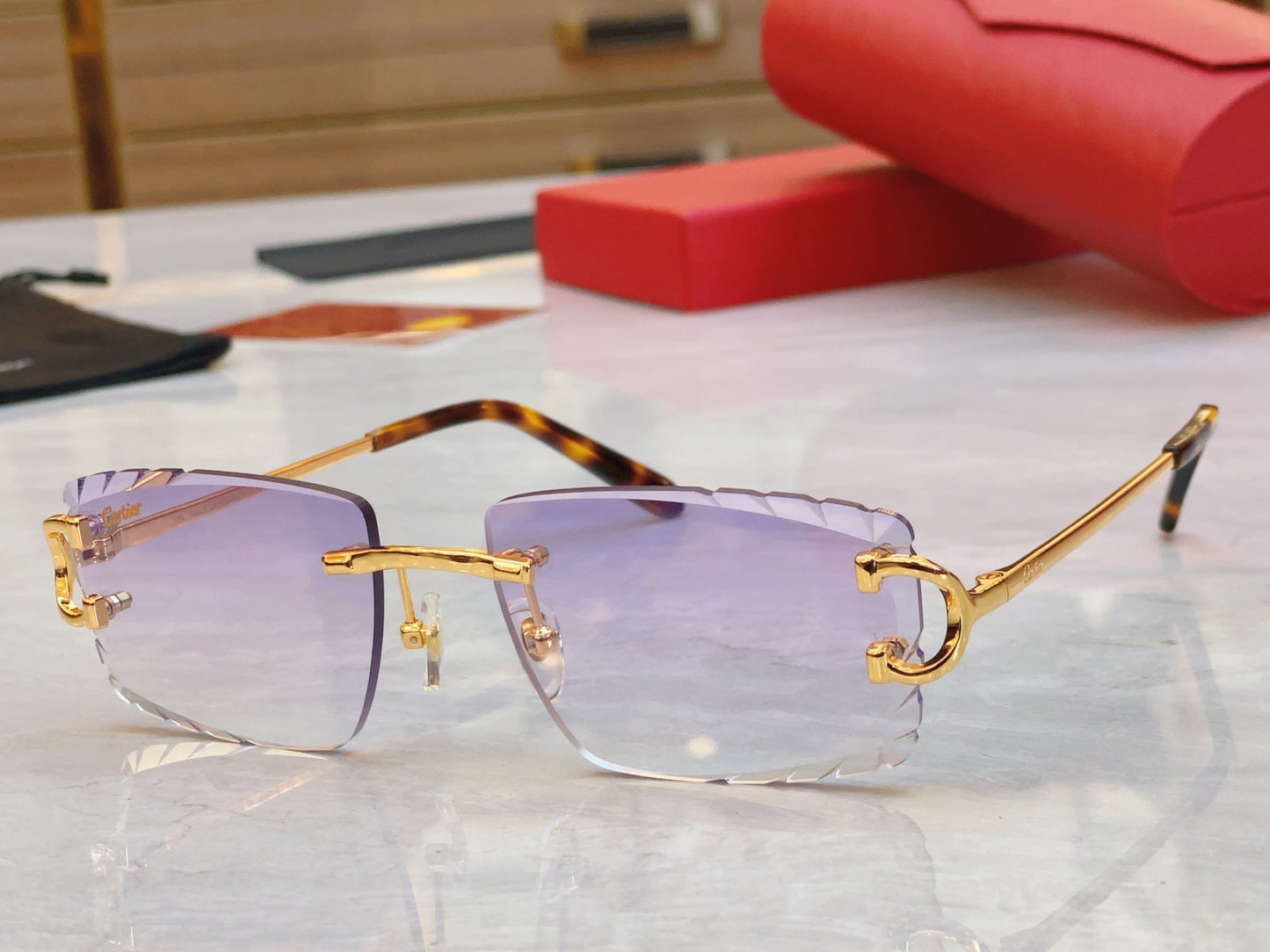 High end Precision cutting classic sunglasses without frames