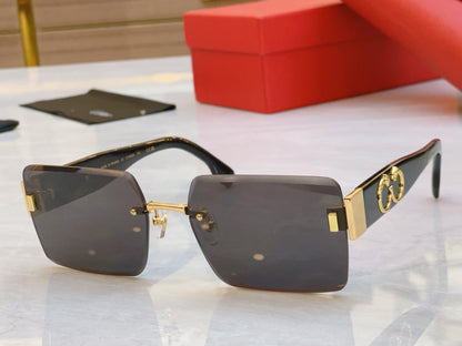 Frameless design precision cutting high-end sunglasses
