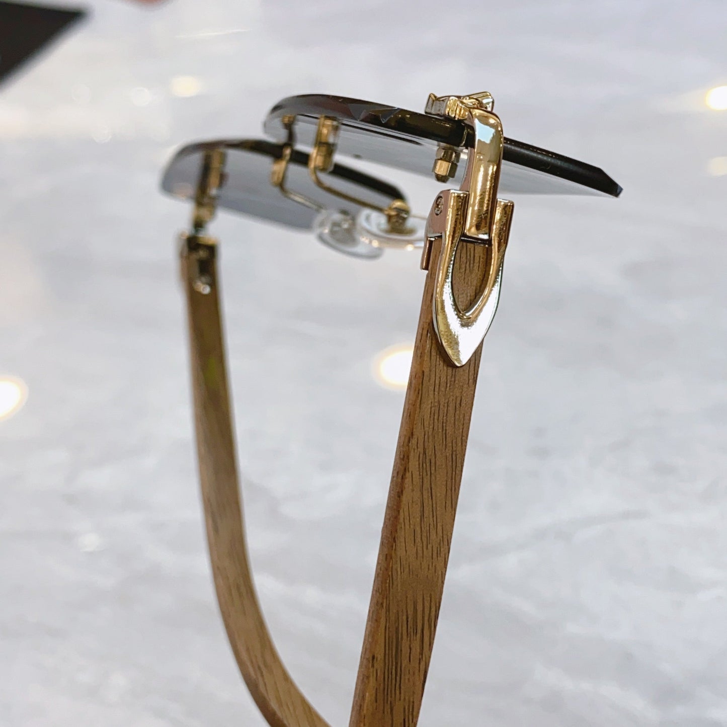 High end leopard head creative cutting lens sunglasses