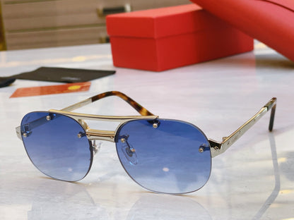 High end double bracket sunglasses