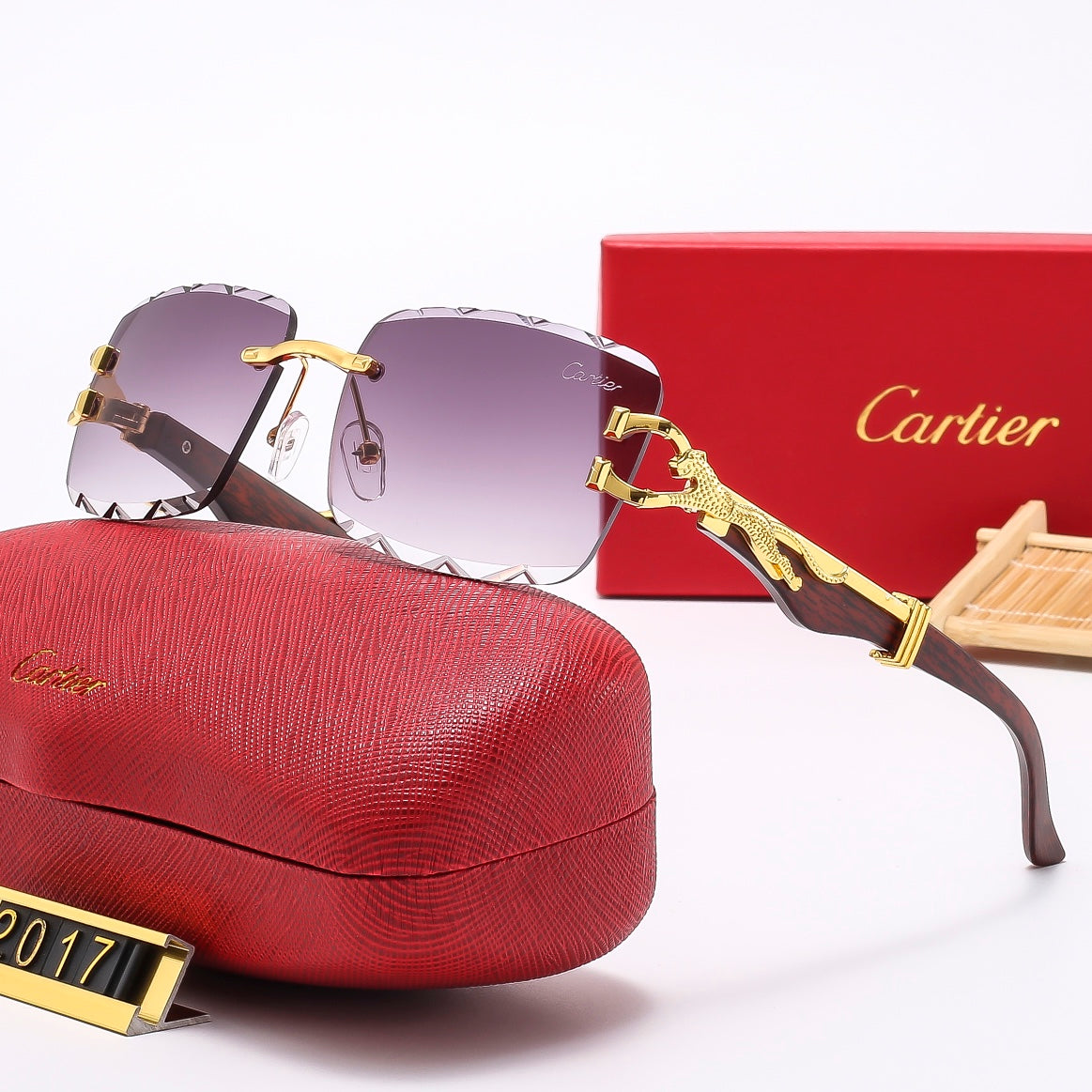 Diamond Cut 7 Colors Wooden Fashion Sunglasses 2017