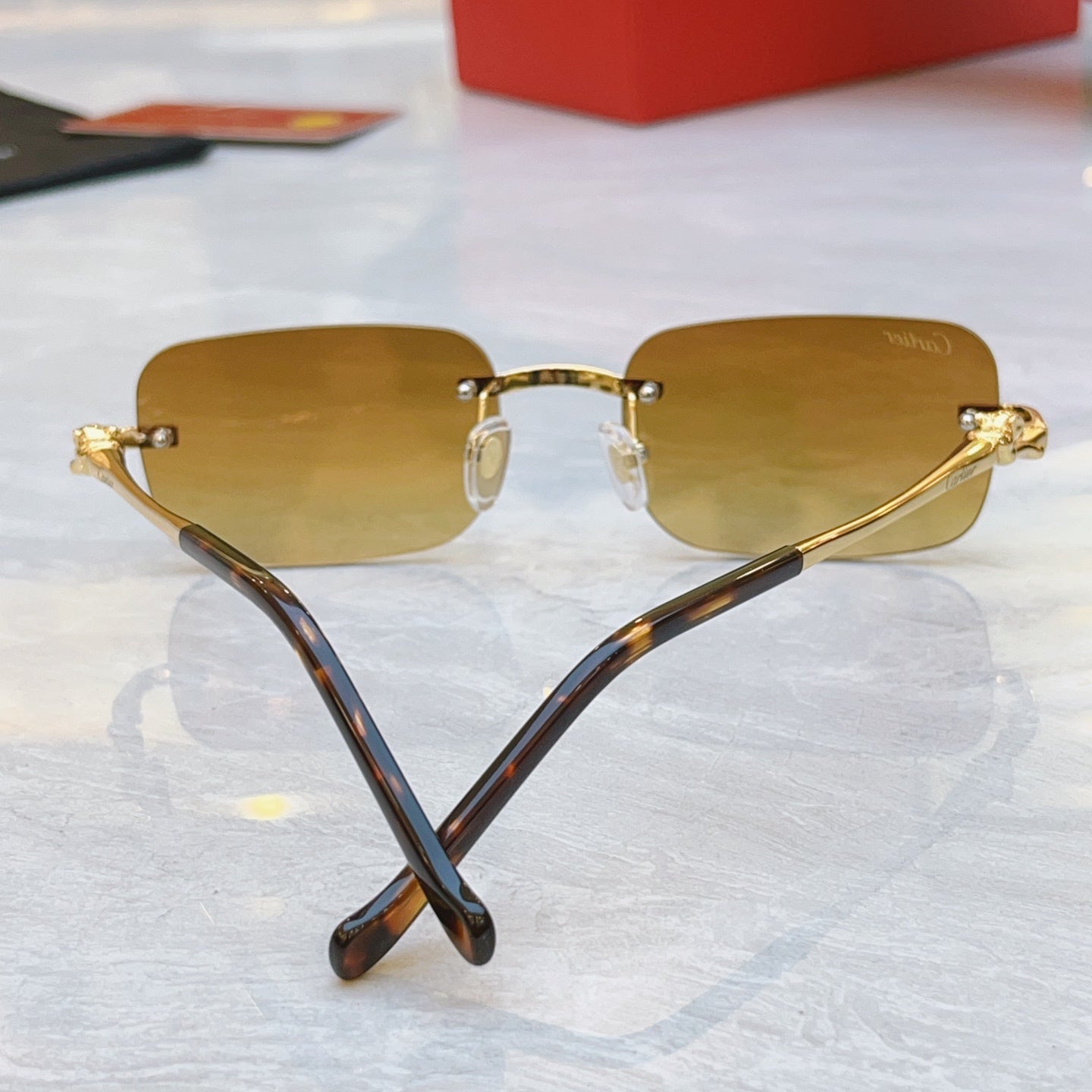 High end leopard classic sunglasses